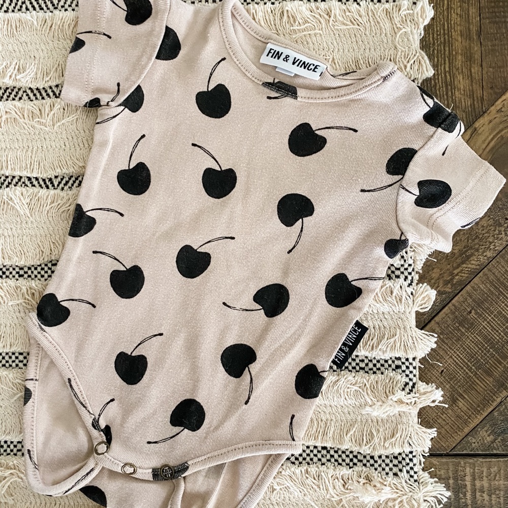 Fin and Vince Cherry Onesie